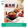 Panci 24CM Enamel Besi Cor Panas Merata Anti Lengket