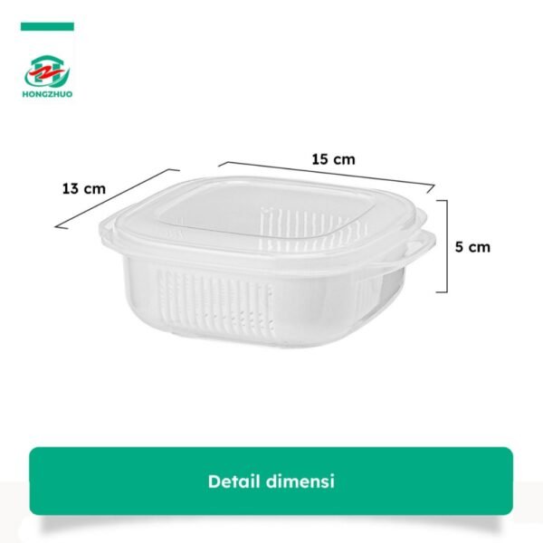 10 PCS Kotak Penyimpanan Makanan Buah Sayuran Saringan Serbaguna