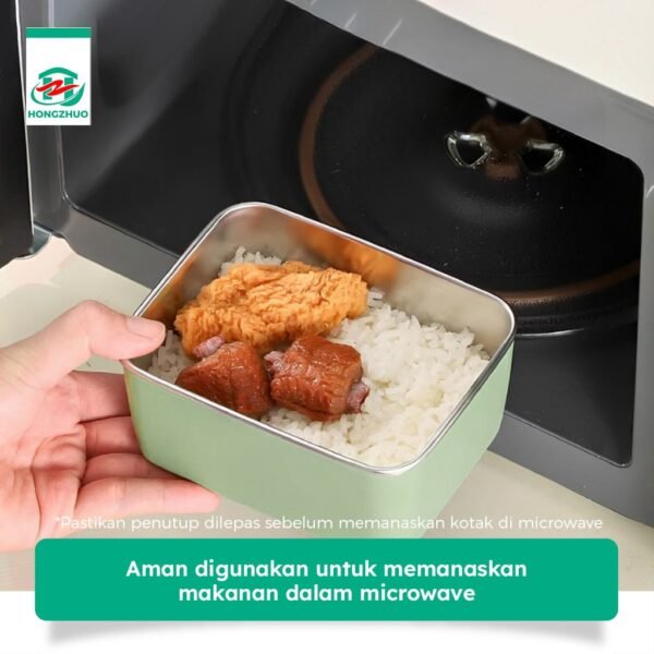 Kotak Makan Bekal Stainless Steel Kedap Udara Lunch Box Penyimpanan Makanan