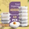 10 PCS Kotak Penyimpanan Makanan Buah Sayuran Saringan Serbaguna