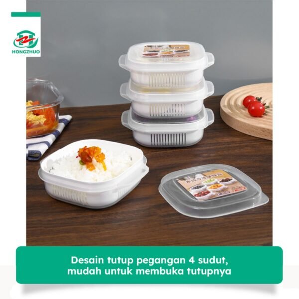 10 PCS Kotak Penyimpanan Makanan Buah Sayuran Saringan Serbaguna