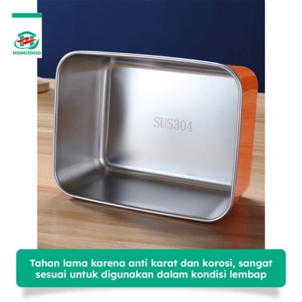 Kotak Makan Bekal Stainless Steel Kedap Udara Lunch Box Penyimpanan Makanan