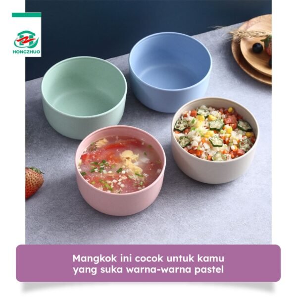 Mangkok Piring Gelas 1 Pcs Wheat Straw Cangkir Plastik