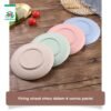 Piring Kecil Plastik Set 4 Pcs Wheat Straw Warna Warni