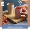 Gelas Set 4 Pcs Wheat Straw Cangkir Plastik Warna Warni