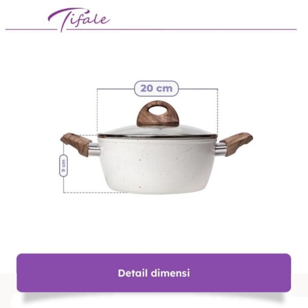 Ailee Series Casserole Pan 20 CM Panci Susu Lapisan Anti Lengket Panci Mpasi