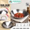 Wajan Stainless Tebal Kuali Besar Premium dengan Pegangan Stainless Steel Anti Lengket