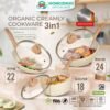 3in1 Organic Creamly Cookware Marble Coated Anti lengket Handle Bakelite Silicone Anti Leleh Avocado Pan Panci Mpasi