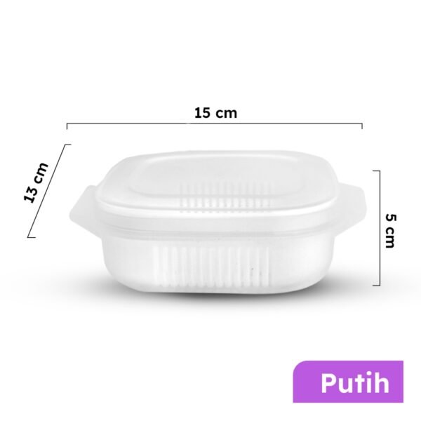 Kotak Penyimpanan Makanan Buah Sayuran Saringan Serbaguna