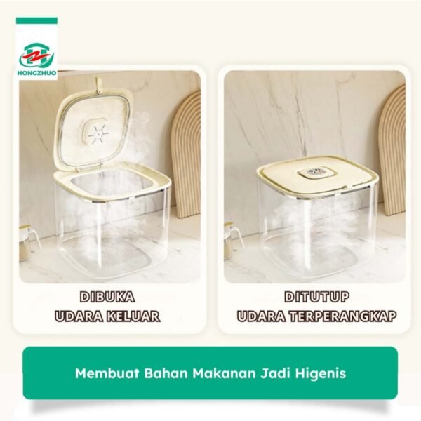 Kotak Tempat Penyimpanan Beras Bahan Makanan Wadah Dispenser Beras Rice Storage