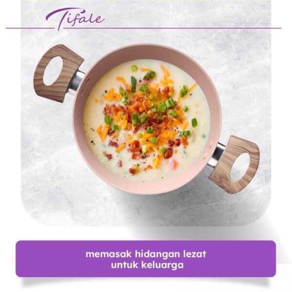 Pan 20CM Marble Coating Panci Susu Anti Lengket