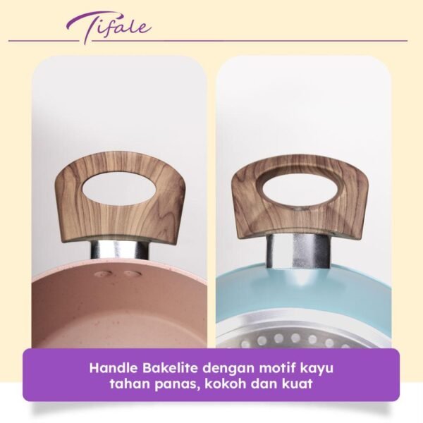 Pan 20CM Marble Coating Panci Susu Anti Lengket