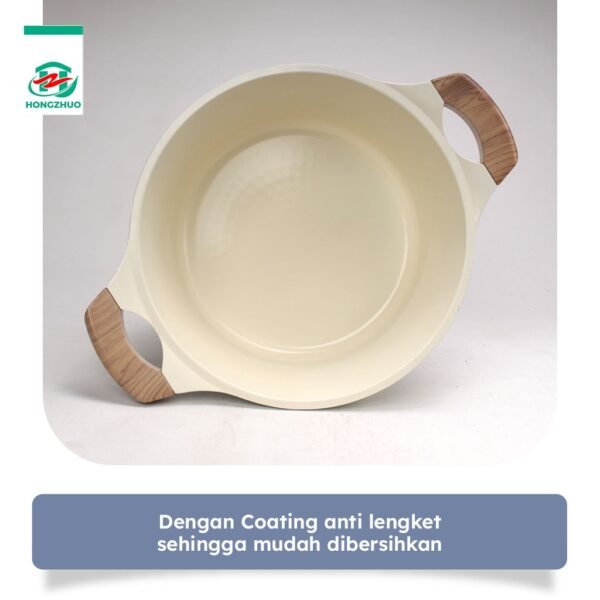 Pan 20 24 28 CM Panci Susu Marble Coating Lapisan Anti Lengket