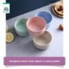 Mangkok Piring Gelas 1 Pcs Wheat Straw Cangkir Plastik