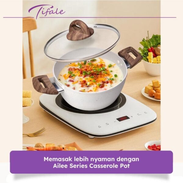 Ailee Series Casserole Pan 20 CM Panci Susu Lapisan Anti Lengket Panci Mpasi