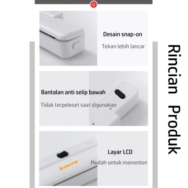 Vacum Sealer Alat Vakum Makanan / Alat Vacum Makanan Frozen / Mesin Vacum Makanan Free 10 Kantong Vakum