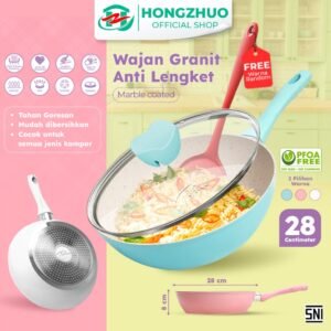 Joy Series Fry Pan 28CM Penggorengan Frypan Anti Lengket Handle Bakelite Silicone Panci Mpasi