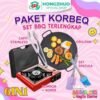 PAKET COMBO BBQ 6IN1 (Kompor Portable+Capitan stainless+Pemanggang+Peeler) GRATIS ONGKIR BUNDLING marble bulat Kitchenware Stainless