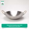 Wajan Stainless Tebal Kuali Besar Premium dengan Pegangan Stainless Steel Anti Lengket