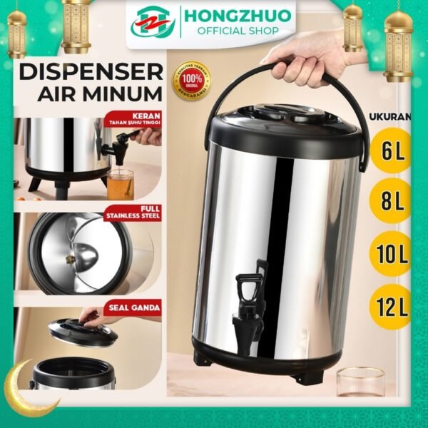 id-11134207-7rbk2-madve6hx24iz28 Termos Air Milk Tea Bucket Water 8 10 12 Liter Dispenser Minuman Serbaguna Termos Stainless
