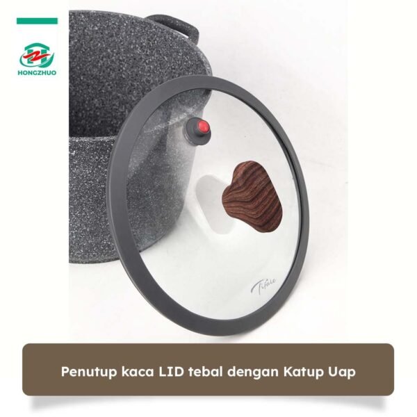 id-11134207-7rbk4-m6qkao80i4x815 Pot Panci Susu Gentong Besar 24CM 28CM with Glass Lid Anti Lengket