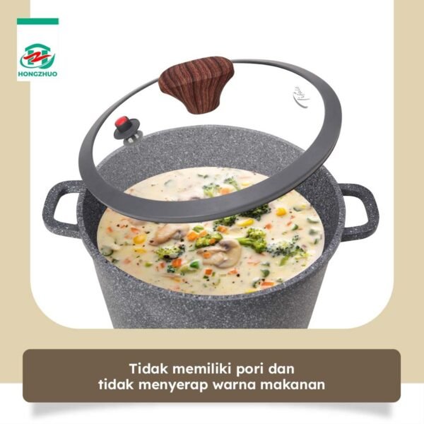 id-11134207-7rbka-m6qkao802oll51 Pot Panci Susu Gentong Besar 24CM 28CM with Glass Lid Anti Lengket