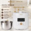Digital Pressure Cooker 6L Panci Presto Digital 800W Full Digital SS304 12 Menu Timer 24 Jam