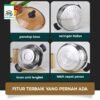 id-11134207-7rbkb-ma9mh35ubxxc69 Panci Kukus Steam Pot 2 Tingkat Panci Mpasi Full Stainless Steel 22cm Tutup Kaca