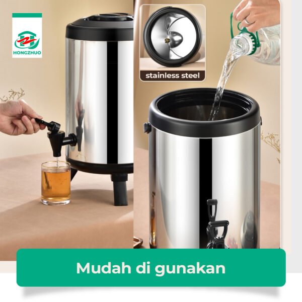 id-11134207-7rbkd-madve6hx0pyj86 Termos Air Milk Tea Bucket Water 8 10 12 Liter Dispenser Minuman Serbaguna Termos Stainless