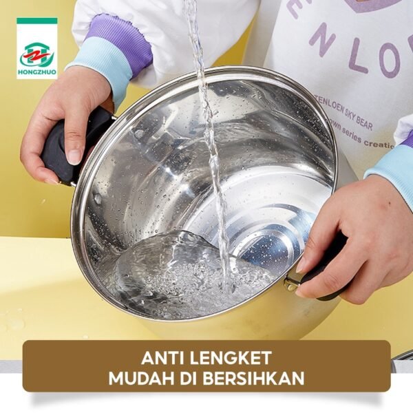 id-11134207-7rbke-ma9mh35u94sga4 Panci Kukus Steam Pot 2 Tingkat Panci Mpasi Full Stainless Steel 22cm Tutup Kaca