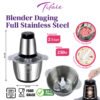 Blender Elektrik Penggiling Daging Stainless 2Liter Multifungsi