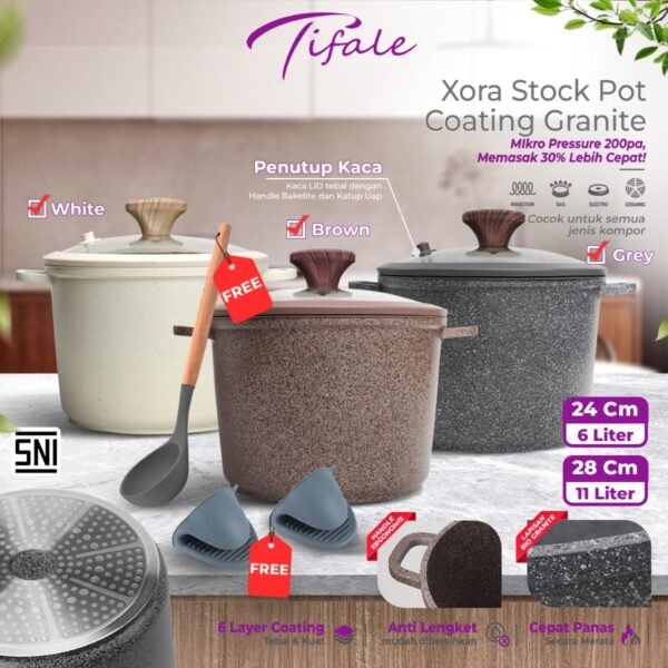 id-11134207-8224p-mg4scol9r8co82 Pot Panci Susu Gentong Besar 24CM 28CM with Glass Lid Anti Lengket