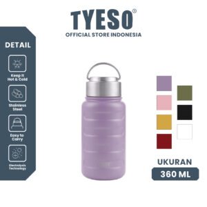 Tyeso Tumbler Caterpillar Mini 360ml Botol Minum TS-8833 Portable Vacuum Insulated Stainless Steel