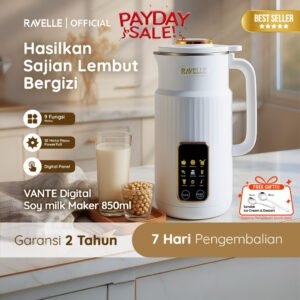 Digital Soymilk Maker 850ml Pembuat Susu Kedelai Full Digital Touch 24000RPM SS304 Self Cleaning - Mesin Pembuat Susu Kacang Kedelai tanpa Disaring | Soy Milk, Almond Milk |