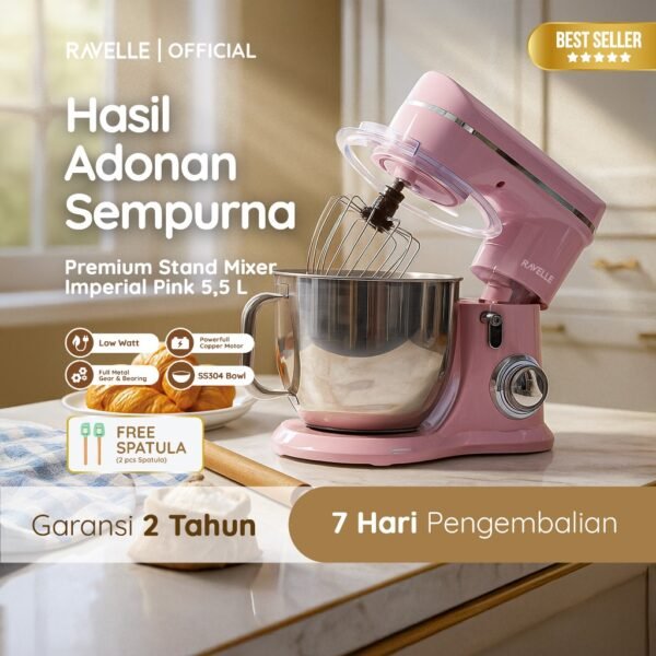 Mixer 5.5L Terra Electric Mixer  | Pengaduk Adonan Roti dan Kue