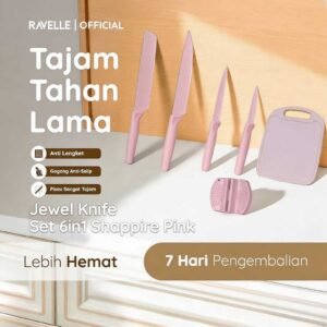 Pisau Set Set 6 in 1 Set - Pisau Dapur Anti Lengket