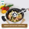 Panci Kukus Panci Mpasi Steam Pot 2 Tingkat Full Stainless Steel 22cm Tutup Kaca