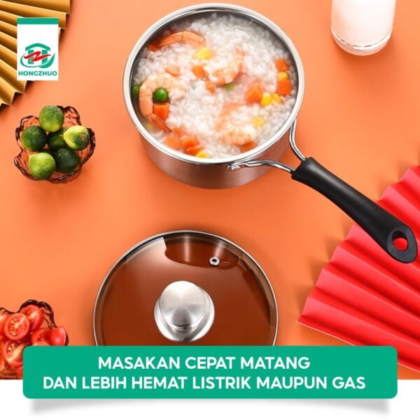 Panci Kuah Panci Mpasi Anti Lengket Stainless Dengan Gagang 18/20CM