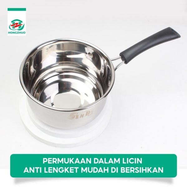Panci Kuah Panci Mpasi Anti Lengket Stainless Dengan Gagang 18/20CM