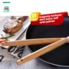 11Pcs+Wadah Spatula Peralatan Masak Sutil Pegangan Kayu Baking Set Alat Masak