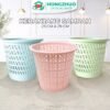 Keranjang Sampah Plastik Bulat Warna / Tempat Sampah Kecil Tebal
