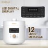 Digital Pressure Cooker 6L Panci Presto Digital 800W Full Digital SS304 12 Menu Timer 24 Jam