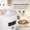 Digital Pressure Cooker 6L Panci Presto Digital 800W Full Digital SS304 12 Menu Timer 24 Jam