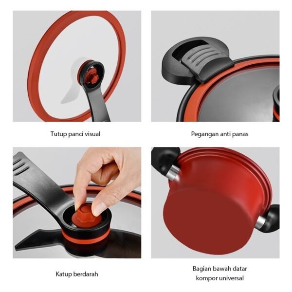 Combo 3in1 [COD] Panci Presto + Blender Penggiling Daging Stainless + Pisau Set 6in1