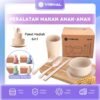 Peralatan Makan Set 6 in 1 Plastik Piring Mangkuk Gelas Sendok Piring/Peralatan Makan/Cangkir VS-12