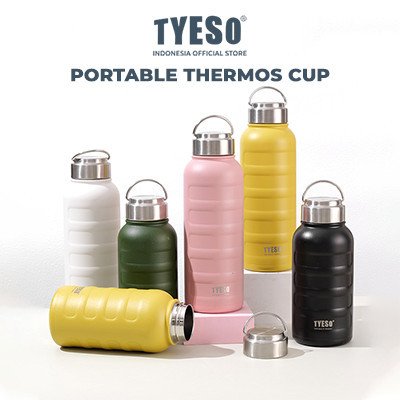 Tyeso Tumbler Caterpillar Mini 360ml Botol Minum TS-8833 Portable Vacuum Insulated Stainless Steel