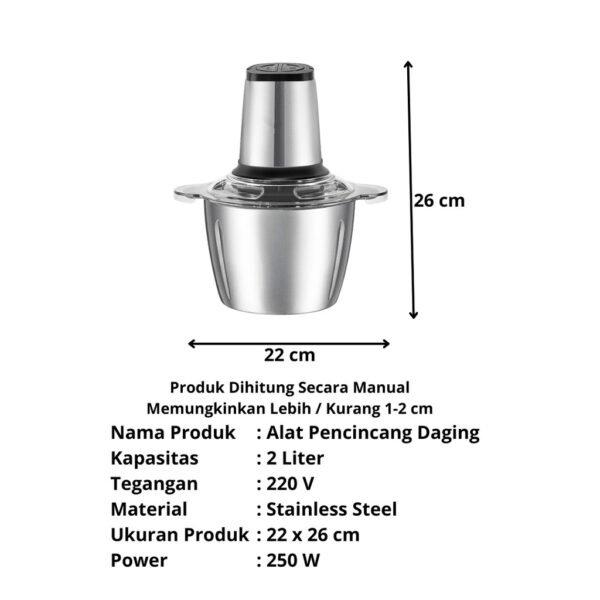 Combo 3in1 [COD] Panci Presto + Blender Penggiling Daging Stainless + Pisau Set 6in1