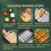 Hot Dog 6 Sekat Handmade Cetakan Sosis Mold Bahan Stainless Steel