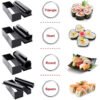 Maker Sushi 10 in 1 Alat Gulung Cetakan Pembuat Bento Makanan Jepang