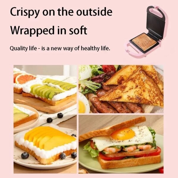 Breakfast Sandwich Maker Pemanggang Roti Toaster Panggangan Roti Bakar listrik Alat Panggang
